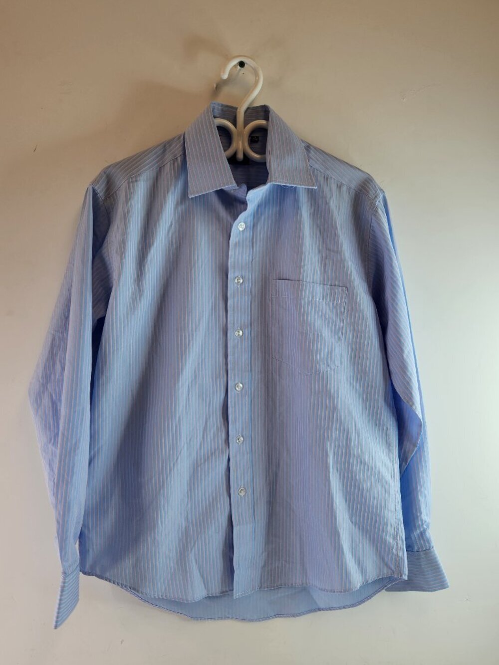 Paul Smith Baby Blue Striped Dress Shirt Mens Size 16 / 32-33